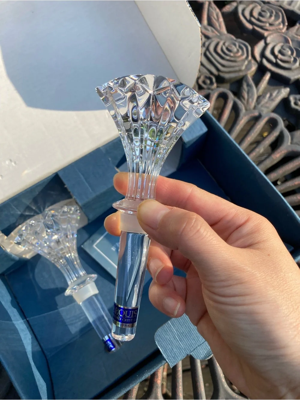 NWT 2 Marquis Waterford Brookside Cut Crystal Wine Bottle Stoppers NIB